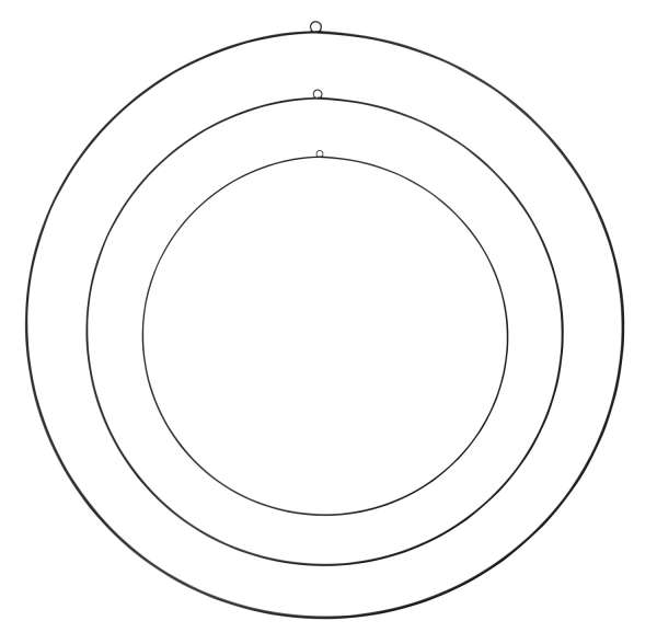 Deko-Metallringe 3er Set FRIDA