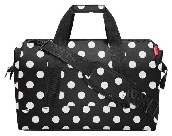 Reisetasche 30 Liter ALLROUNDER L DOTS WHITE