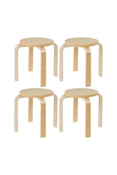 Kinderhocker 4er Set, stapelbar